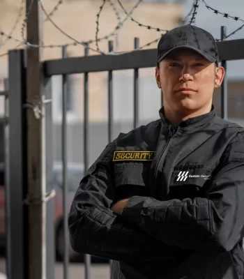 portrait-male-security-guard-with-barbed-wire-fence copy